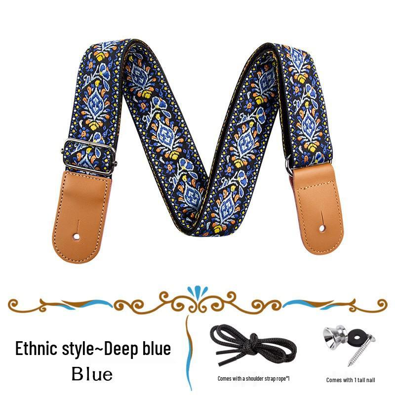 Bonmusica Genuine Leather Crossbody Ukulele Strap for Children and Small Guitars