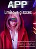 Bluetooth LED Lichtgevende Party Bril met Volledige Kleur en Dynamische Lamellenbediening via App