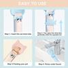 3Pcs Cute Strip Squeeze Cat Treat Spoon, Anti-Spill Long Handle Lickable Wet Food Feeder, Hands-Free No Mess Pet Snack Tool