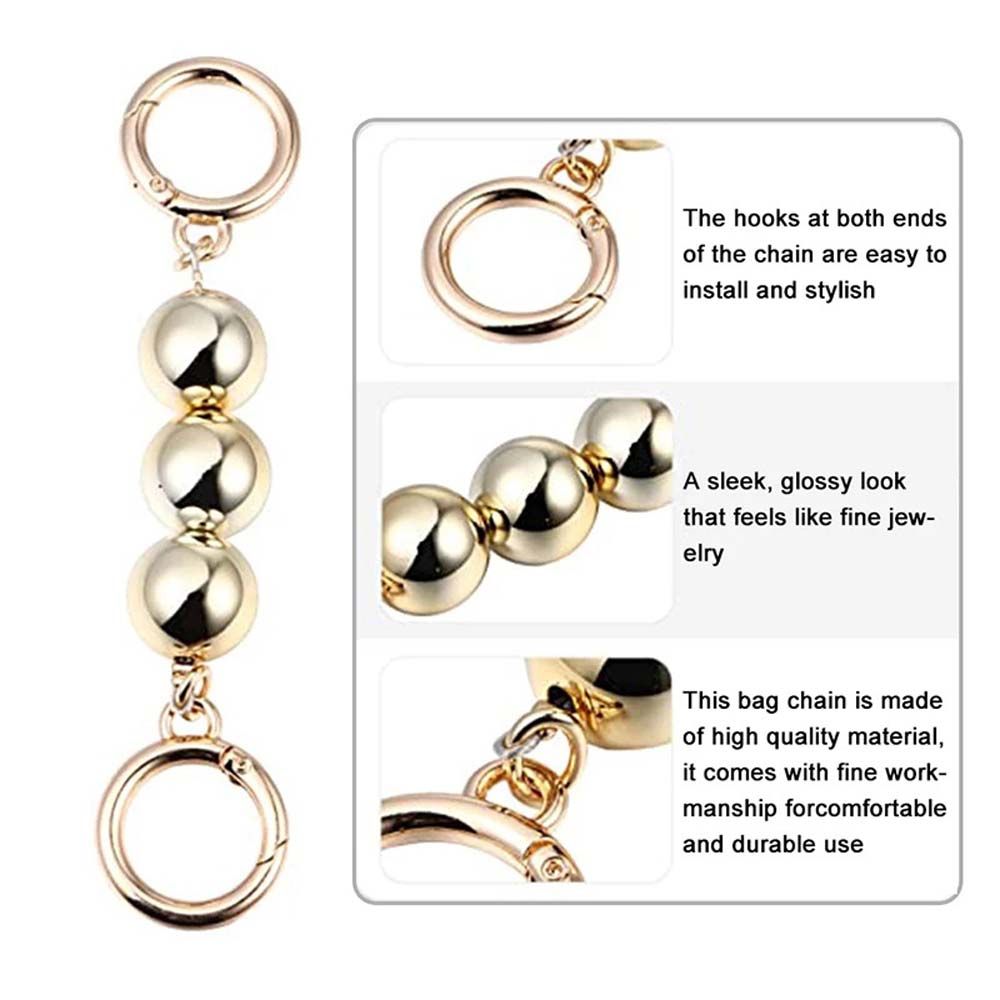 Bag Accessory Artificial Pearl Purse Extension Chain Handbag Handles Bag Strap Extender Bag Belt