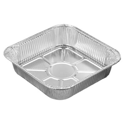 100 Stück 8x8 Zoll Aluminiumfolien-Schalen für Toaster und Ofengebrauch Recycelbare Aluminium-Backschalen für Kochen Party Servieren