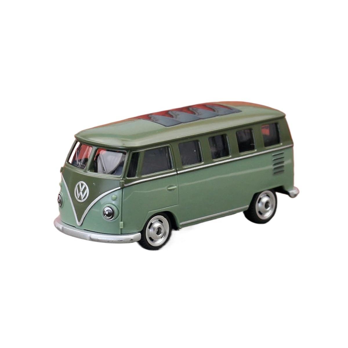 

Модель игрушечного автомобиля автобуса T1 в масштабе 1:56 CCA MSZ 1:Коллекция из 64 литых миниатюрных бесплатных колес, подходящая для подарка ребенку Hot Wheels зелёный