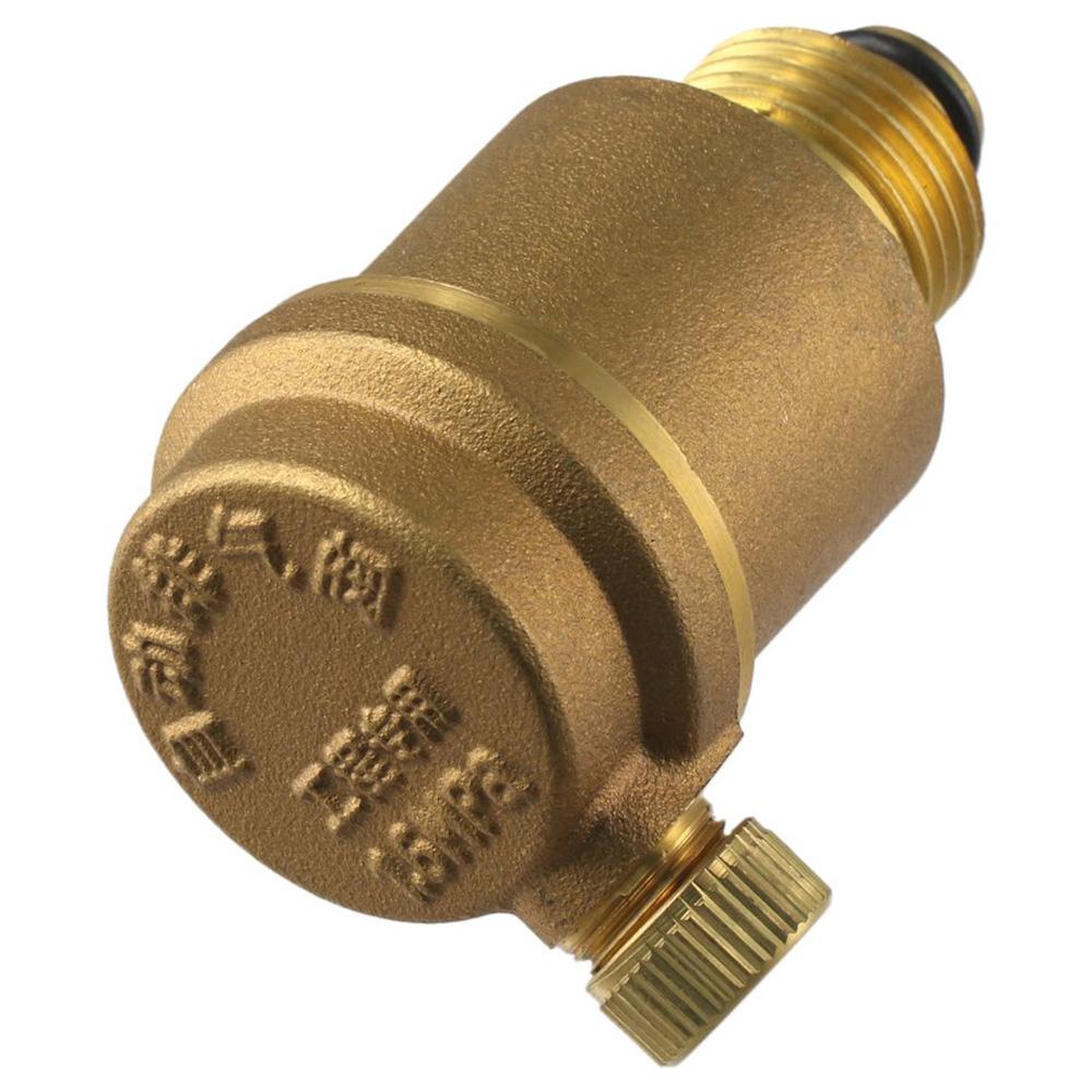 Brass Exhaust Valve DN15 Air Vent Valve Durable Side Row Type  Water Heater