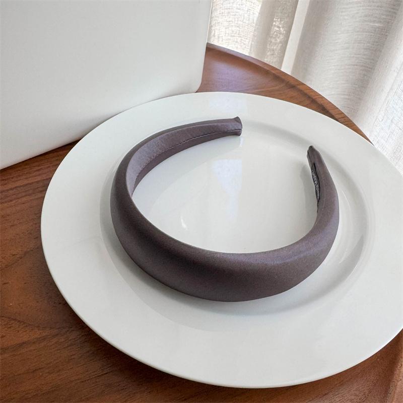 4CM Able Women's Satin Headbands Thick Sponge Padded Hairbands for Ladies Casual Hair Hoops Accessories