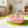 Hamster Bath Tub Transparent Top Hamster Bath Sandbox Pet Bathtub For Grooming Cleaning Hiding Sleeping Playing Exploring