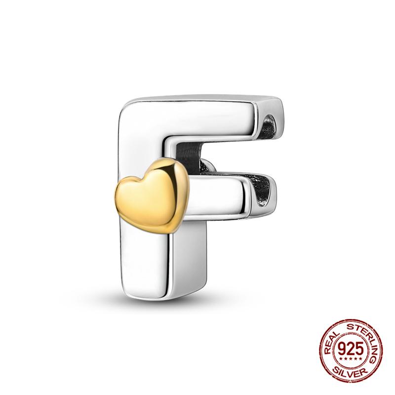 26 A- Z Alphabet Beads Copper Love Letter Charms Fits Original 3Mm Womans Bracelet Bangle Zircon Beads Diy Jewelry Gifts