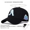 Unisex Gothic Letter A Side Whale Embroidery Baseball Caps Spring and Autumn Outdoor Adjustable Casual Hats Sunscreen Hat