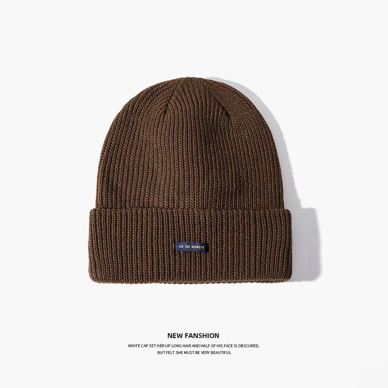 Fashion Versatile Wool Hat Cold-proof and Warm Hat Women's Autumn and Winter Sports Cycling Face Small Men's Knitted Hat