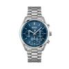 1513818 ceas bărbătesc Curea argintie Cadran albastru 44 mm + cutie