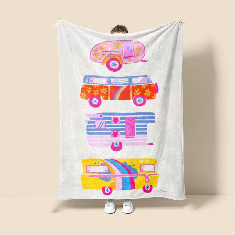 Home Decoration Plush Sofa Blanket Anime Animals Bedspread On the Bed Anime Fluffy Soft Blankets Thick Blanket for Winte