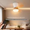 3 Light Colors 6 Speed Adjustable Ceiling Fan Light Kitchen Balcony Fan Lamp Living Room Modern LED Lighting Fan