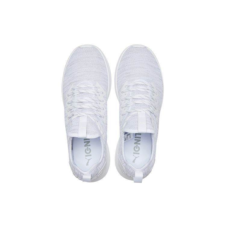 Puma Ignite Flash Evoknit Fabric Sports Comfort Low Top Lifestyle Shoes Men Sneakers White 190508-03