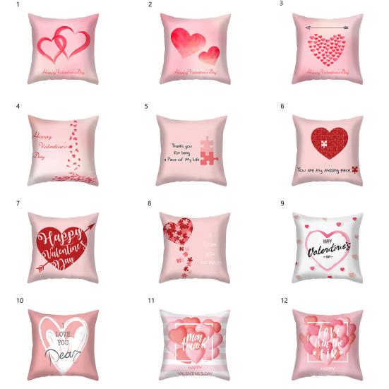 Popular Throw Pillow Cover Multi Styles Wrinkle Resistant Anti-scratch Assorted Grateful Love Throw Cushion Cover