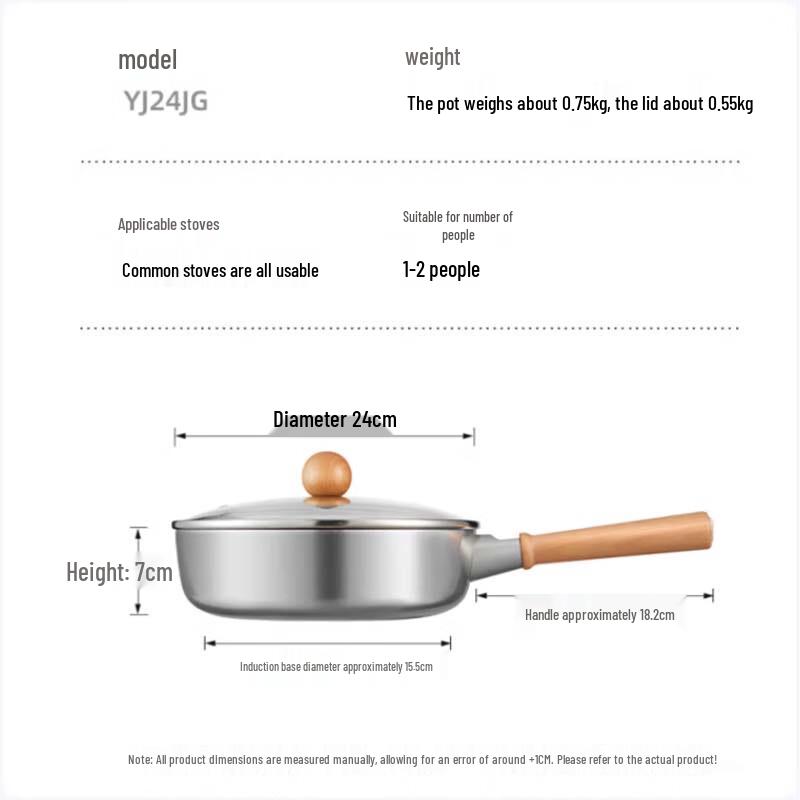 Chui Da Huang 24cm Easy Clean Deep Frying Pan