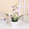 Multicolor Simulation Bonsai Accessories Faux Phalaenopsis Potted  Home Office Decoration