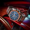Men's Quartz Wooden Watch with Luminous Multifunctional Large Dial