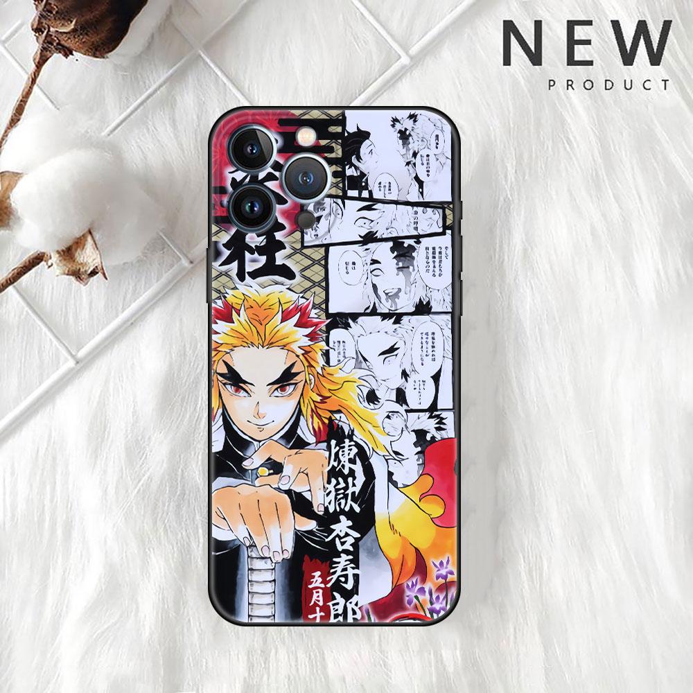 Anime Demon Slayer Kimetsu Pouzdro Pro Apple iPhone 14 Pro Max 13 11 12 Mini SE 7 8 Plus X XS 6 6S Silikonový Kryt na Telefon Měkká Funda