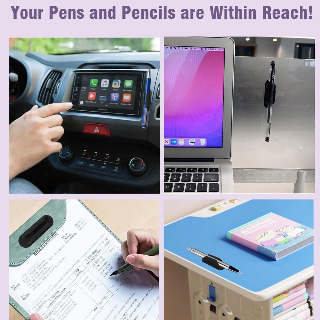 Desk Organizer Anti-Lost Adhesive Holder Pencil Holder Adhesive Stationery Organizer For Home Teacher Student