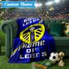 Custom Name Leeds Loyalty Blanket Lightweight Ideal Bedding Blanket Perfect for Travel, Camping, Living Rooms, Sofas, Christmas Gift