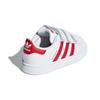 Adidas Originals SUPERSTAR CF Synthetic Leather Comfortable Slip Resistant Low top Toddler Shoes White Red Baby CG6639