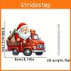 Drive Claus Santa Car Pendant With Acrylic Flat Surface For Christmas Gift
