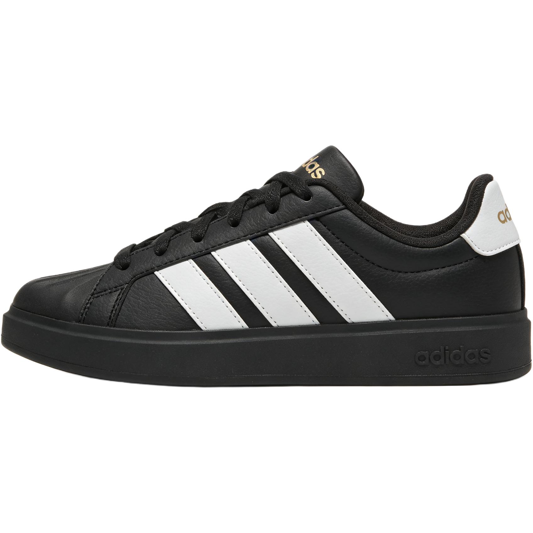 Adidas Street Talk Low top Kids Skateboarding Shoes Black White Teenagers JS5053 36.5