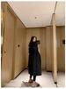 2025 Women's Mid-Length Trench Coat - Petite Fit, Korean & British Style for Autumn/Winter