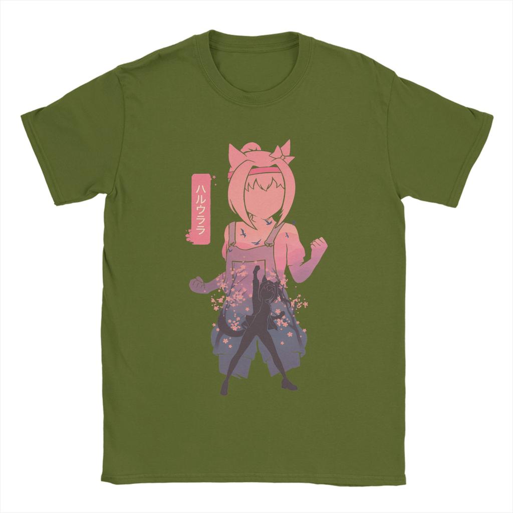 Haru urara T Shirt Unisex 100 Cotton Leisure TShirts Crewneck  Tees Short Sleeve Clothing Plus Size