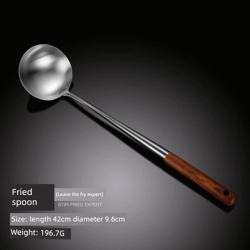 Soup Spoon For Home Large Soup 304 Stainless Steel Spoon Long Handle Spoon Porridge Spoon Porridge Spoon Soup Scoop Hot Pot Slotted Ladle