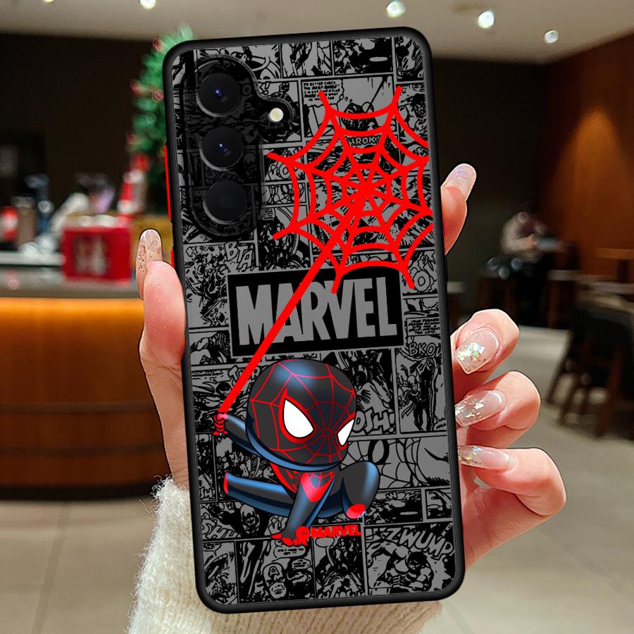 Pouzdro na telefon pro Samsung Galaxy A73 A33 A14 A23 A53 A52S A72 A17 A52 A56 A55 A16 A15 A54 A35 A34 A36 Marvel Roztomilý Spiderman