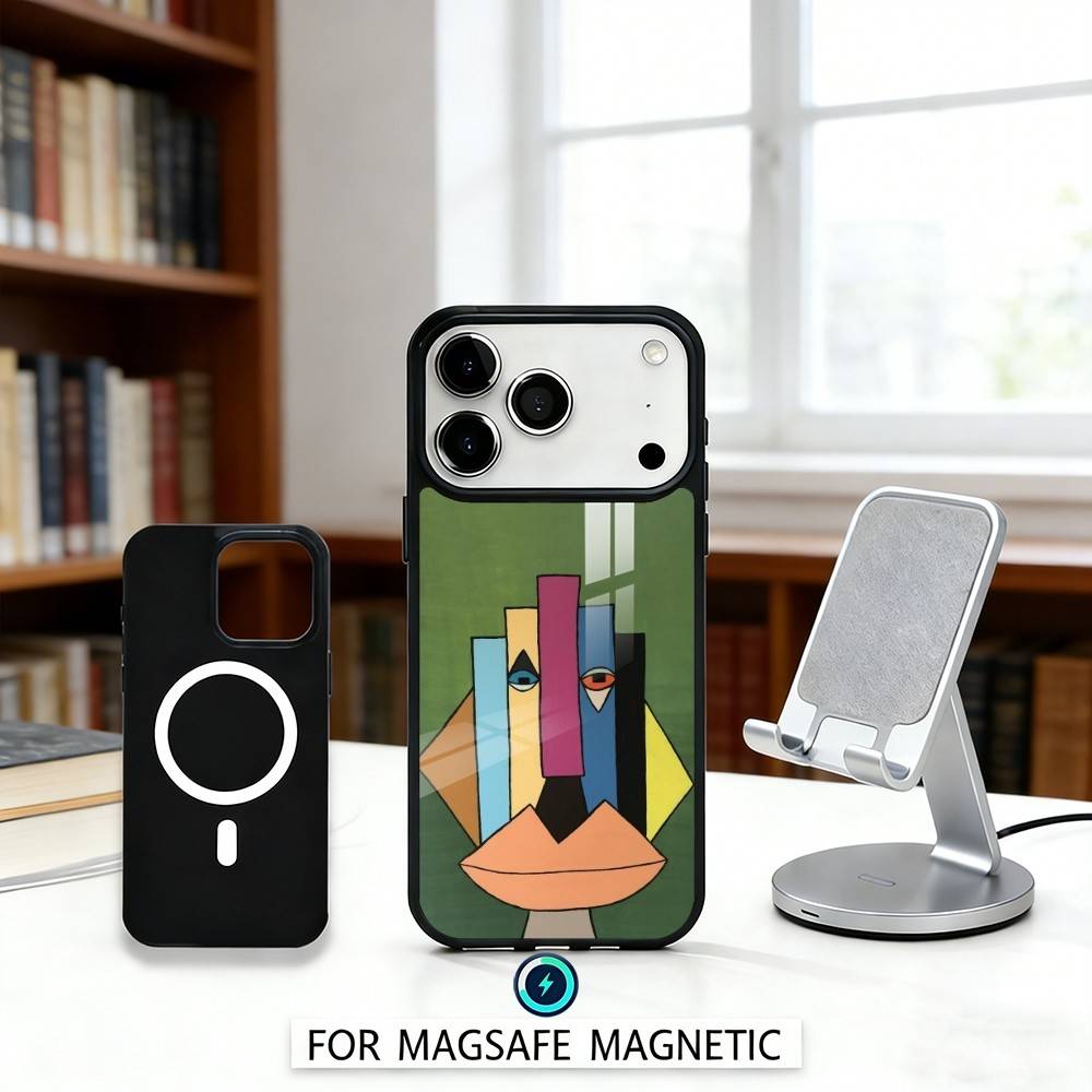 P-Picasso A-Abstract A-Art P-Painting Phone Case For iPhone17,16,15,14,13,12,Pro,Max,Magnetic For Magsafe Wireless Charging