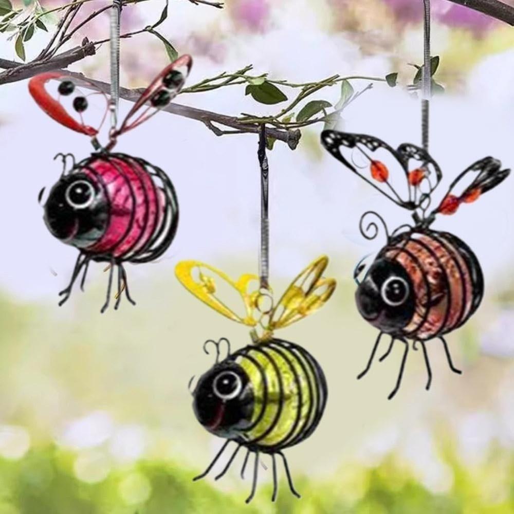 Multi-function Hanging Bee Light Simulation Bee Solar Garden Light  Balcony Decoration