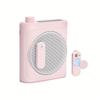 Portable wireless teacher voice amplifier,speaker built-in,with 2 wireless lapel mics,for class,lecture,training speech