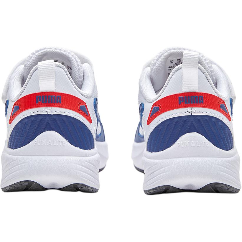 Puma Pounce Lite Om Ac+ Ps Comfortable Low-Top Running Shoes Kids Sneakers White Blue 404326-02