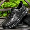 Autumn New Men Cow Leather Casual Shoes Fashion Leisure Sport Shoes Comfortable Lace-up Sneakers