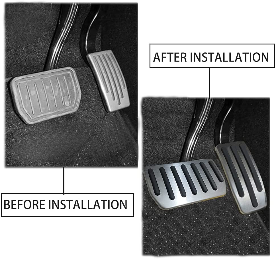 For Tesla Model X Model S Accessories Aluminum Alloy Foot Pedal Accelerator Gas Fuel Brake Pedal Rest Pedal Cover Car Styling