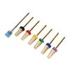 7pcs Nail Drill Bits Stainless Steel Replacement Nail Drill Heads for Manicure Grinding