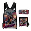 Harajuku Sorcerous Stabber Orphen 3D Print 3pcs/Set Pupil School Bags Laptop Daypack Backpack Inclined Shoulder Bag Pencil Case