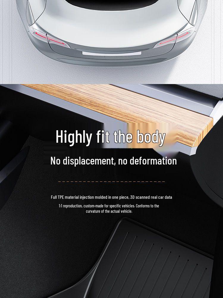 Tesla Model 3/Y TPE Trunk & Front Trunk Mats, Car Floor Mat Accessories
