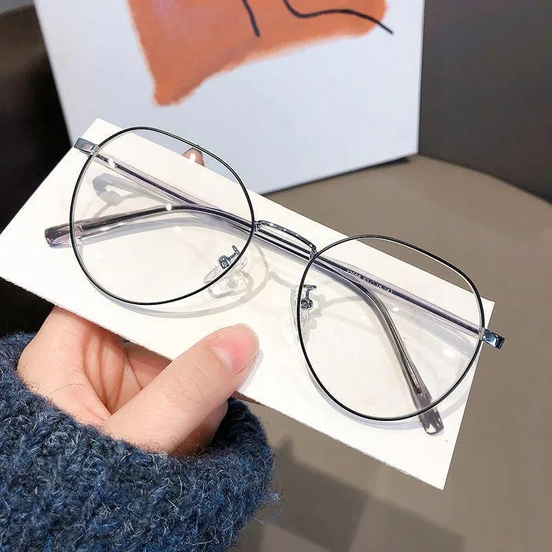 New Retro Color Changing Anti Blue Light Glasses TR90 Frame Women'S Fashionable Glasses