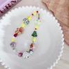 1PC Christmas Mobile Phone Chain Color Chain CCD Hanging Decoration Hanging Rope Cute Bead DIY Camera Dopamine Explosion