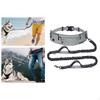 Handsfree Dog Leash Double Padded Handles with Pockets Reflective for Outdoor Trip