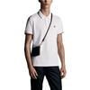 Moncler SS24 Úzký střih Tříbarevný pletený límec Krátký rukáv Polokošile Pánské Polokošile Bílá J10918A7030084556001