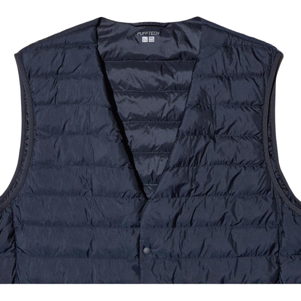 UNIQLO Vienkrāsas Pogaina Piedurkne Bez Piedurknēm