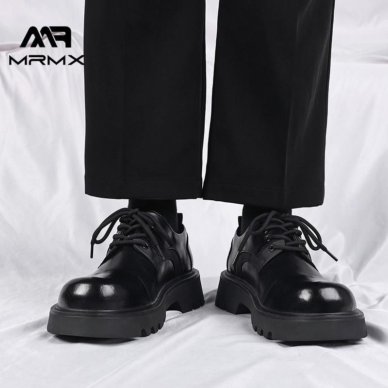 

[Customized] Men s black small leather shoes business dress British style casual men s shoes suit height-increasing leather shoes men 38 чорний