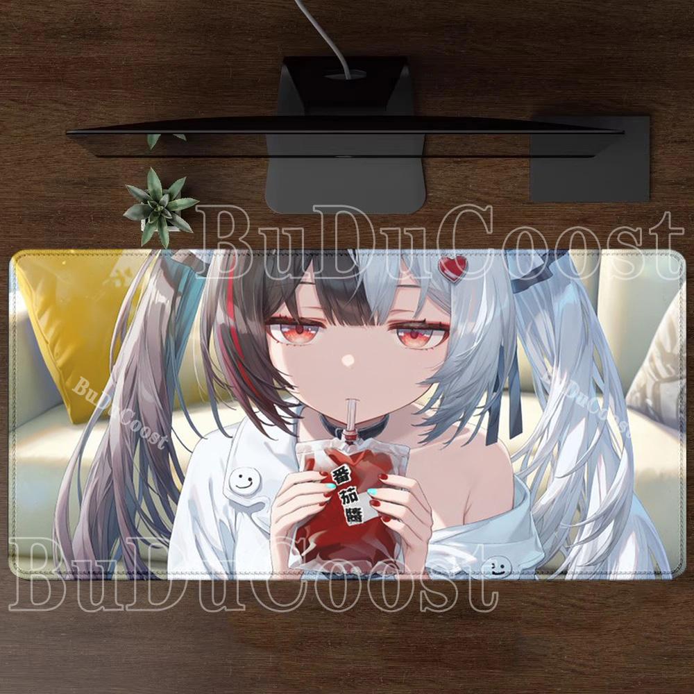 Neverness To Everness Lacrimosa NTE Mousepad Kawaii Anime Girl Mouse Pad PC Non-Slip Rubber Edge Locking Gaming Office Desk Mat