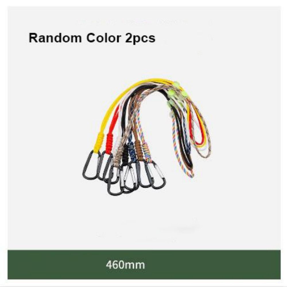 2pcs Multifunction Umbrella Rope Hook 7-Core Key Ring Carabiners Outdoor Camping Sports Accessories