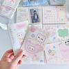10 Pcs Kawaii Cartoon Folding Page for Girl  3-inch Photo card Packing Protective Decor Board Card Packaging