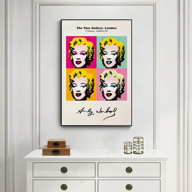 Abstract Flower Cow Tomato Soup Poster Canvas Painting Andy Warhol Print Decorative Picture Living Room Home Decoration Gift