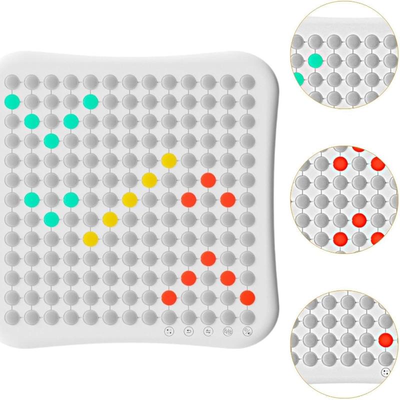 Set de Backgammon Intelligent Abs - Jeu de Plateau 10-en-1 pour Enfants et Adultes avec Go Échecs Rechargeable USB - Activité Amusante de Lien Familial